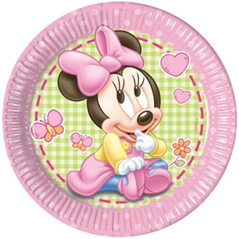 BABY MINNIE PAPER PLATES LARGE 23CM