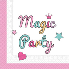 MAGIC PARTY TWO PLY PAPER NAPKINS 33X33CM