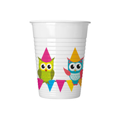 MY BEST FRIEND OWL PLASTIC CUPS 200ML