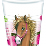 HORSES PLASTIC CUPS 200ML