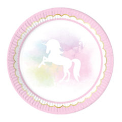 BELIEVE IN UNICORN PAPER PLATES LARGE