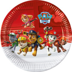 PAW PATROL RDY FR ACTION PAPER PLATE LRG 23CM