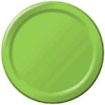 SOLID COLOUR FRESH LIME PLATES 7″