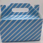 PARTY BOXES STRIPE BABY BLUE