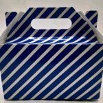 PARTY BOXES STRIPES DARK BLUE
