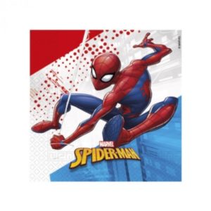 SPIDERMAN SUPER HERO IND COMPOSTA 2PLY NAPKNS 20CT
