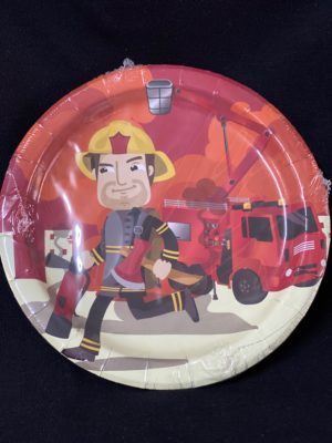 Fireman paper plates 10pc