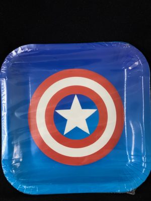 Captain America Plates 10pc 23cm