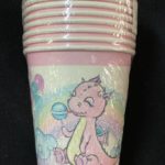 Baby Dino pink cups 10pc