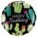 18 INCH FOIL BIRTHDAY CACTUSES 1CTP
