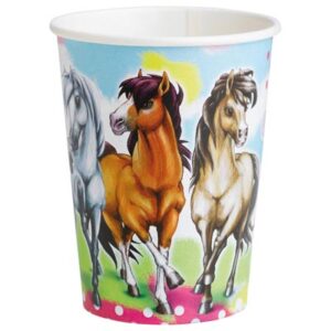 CU:Charming Horses Paper Cups 8