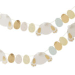 Daisy Crazy – Gold Foiled Bunny and Eggs Garland