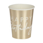 Mix It Up – Gold Happy Birthday Paper Cup
