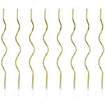Birthday candles curl, gold, 14 cm